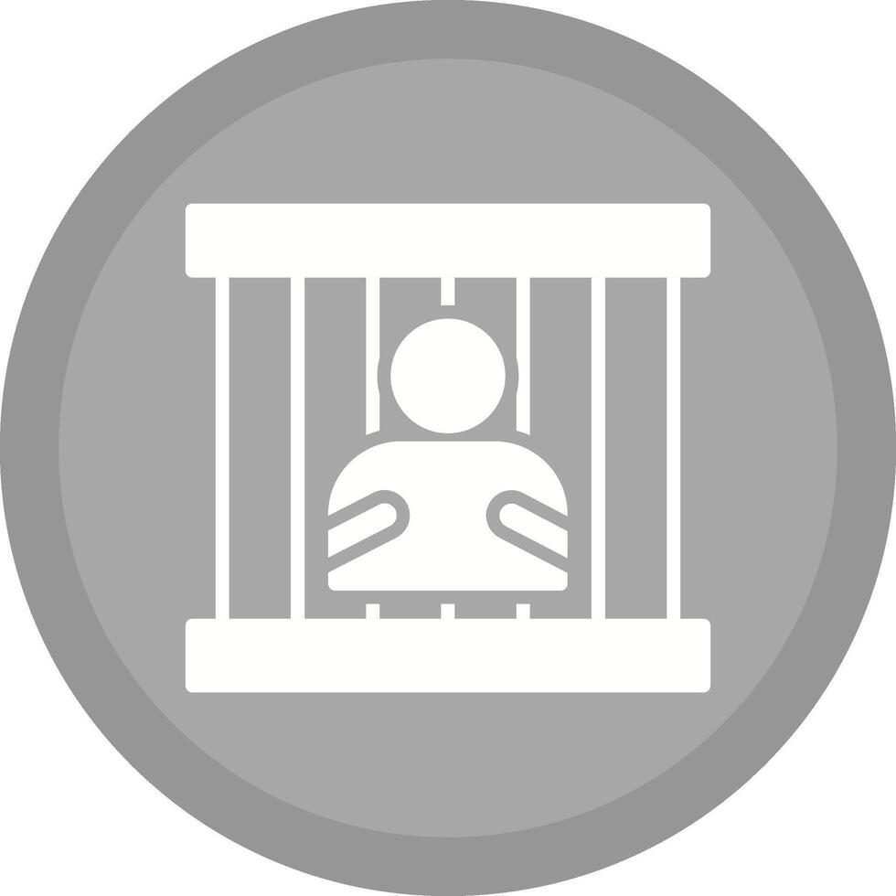 icono de vector de cárcel