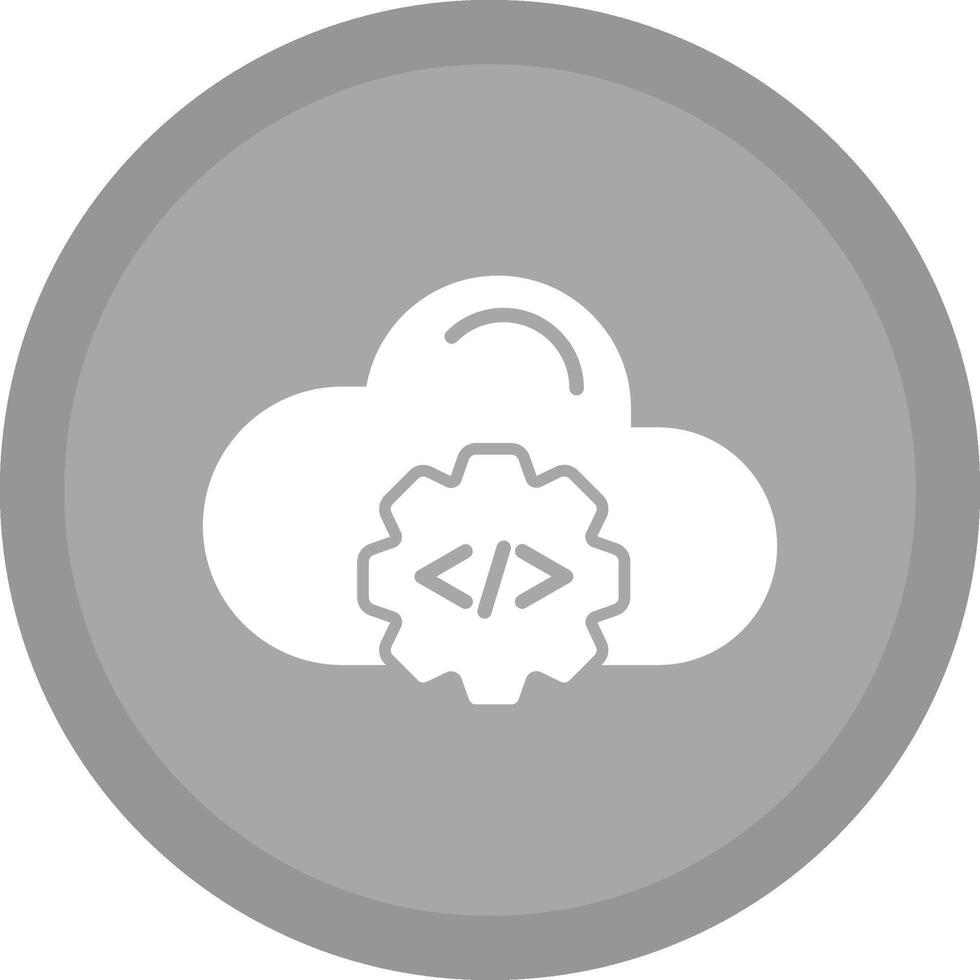 Cloud Coding Vector Icon