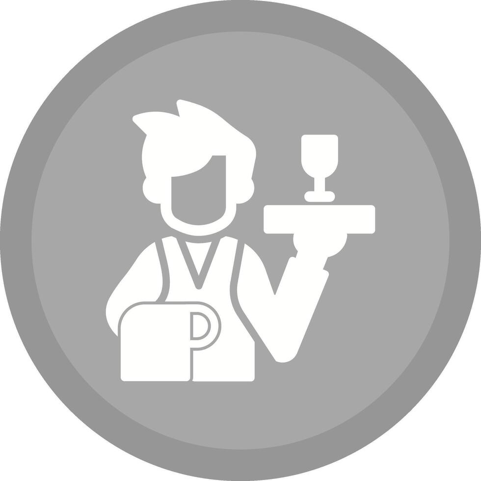 Waiter Vector Icon