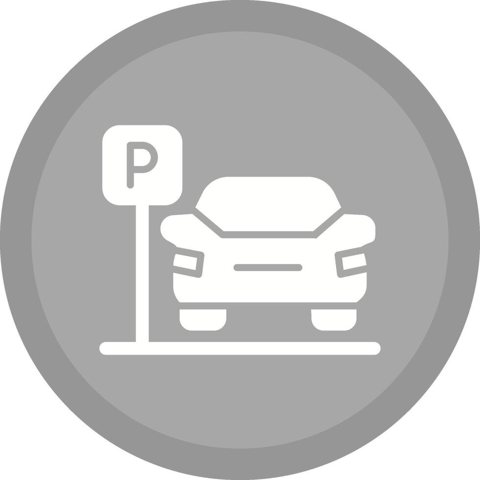 icono de vector de estacionamiento