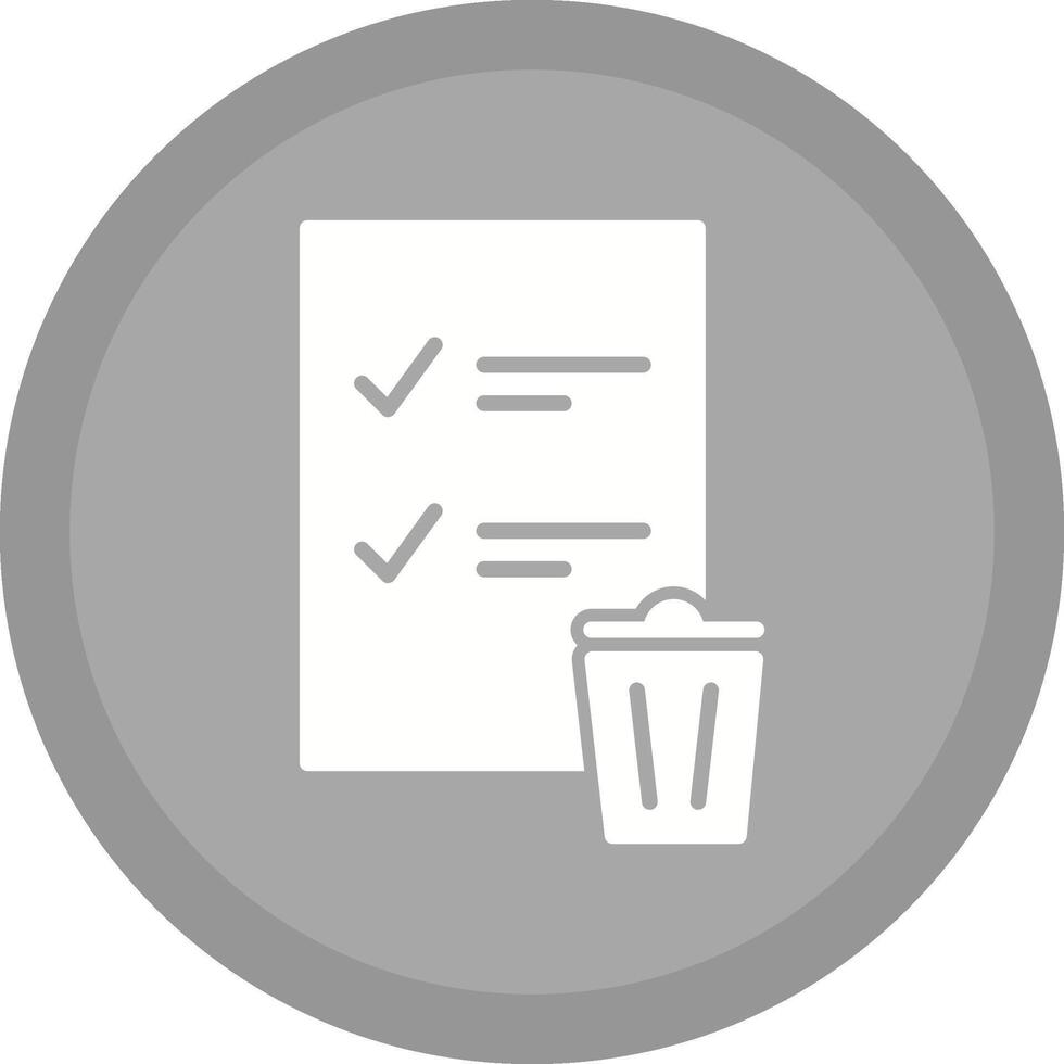 Trash List Vector Icon