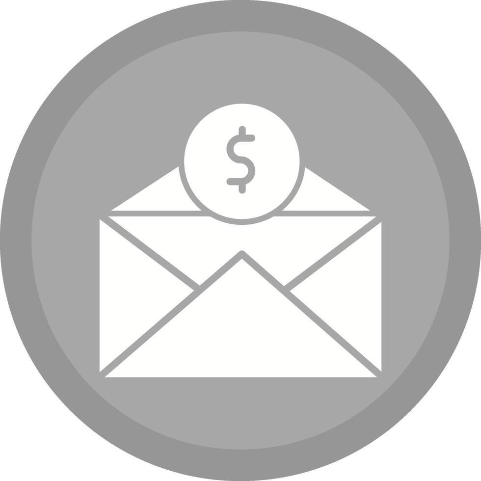 Mail Coin Vector Icon