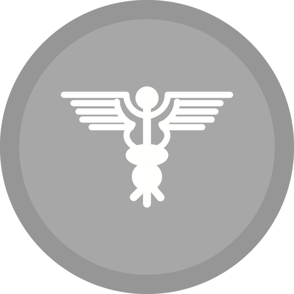 icono de vector de caduceo