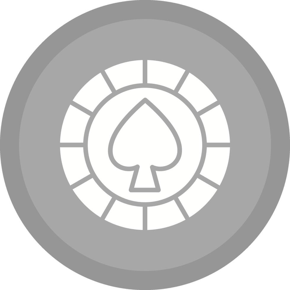 Spade Chip Vector Icon