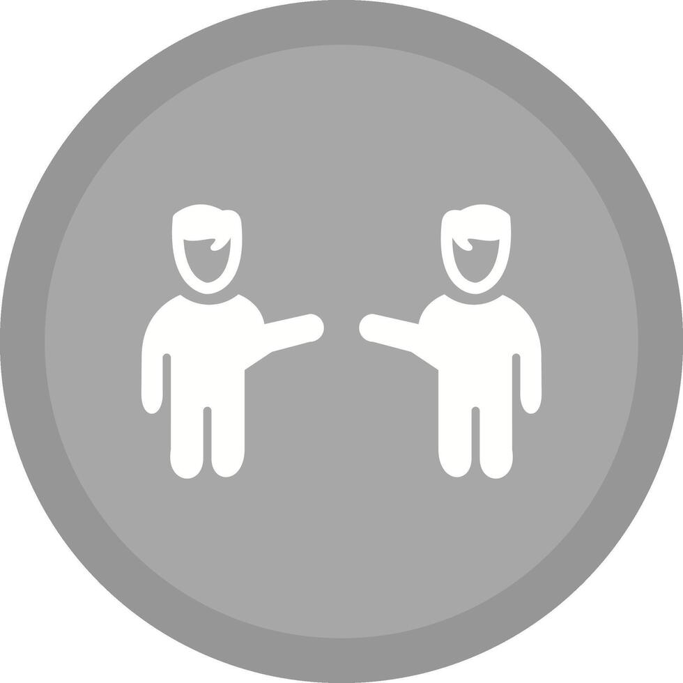 Waving to People I Vector Icon