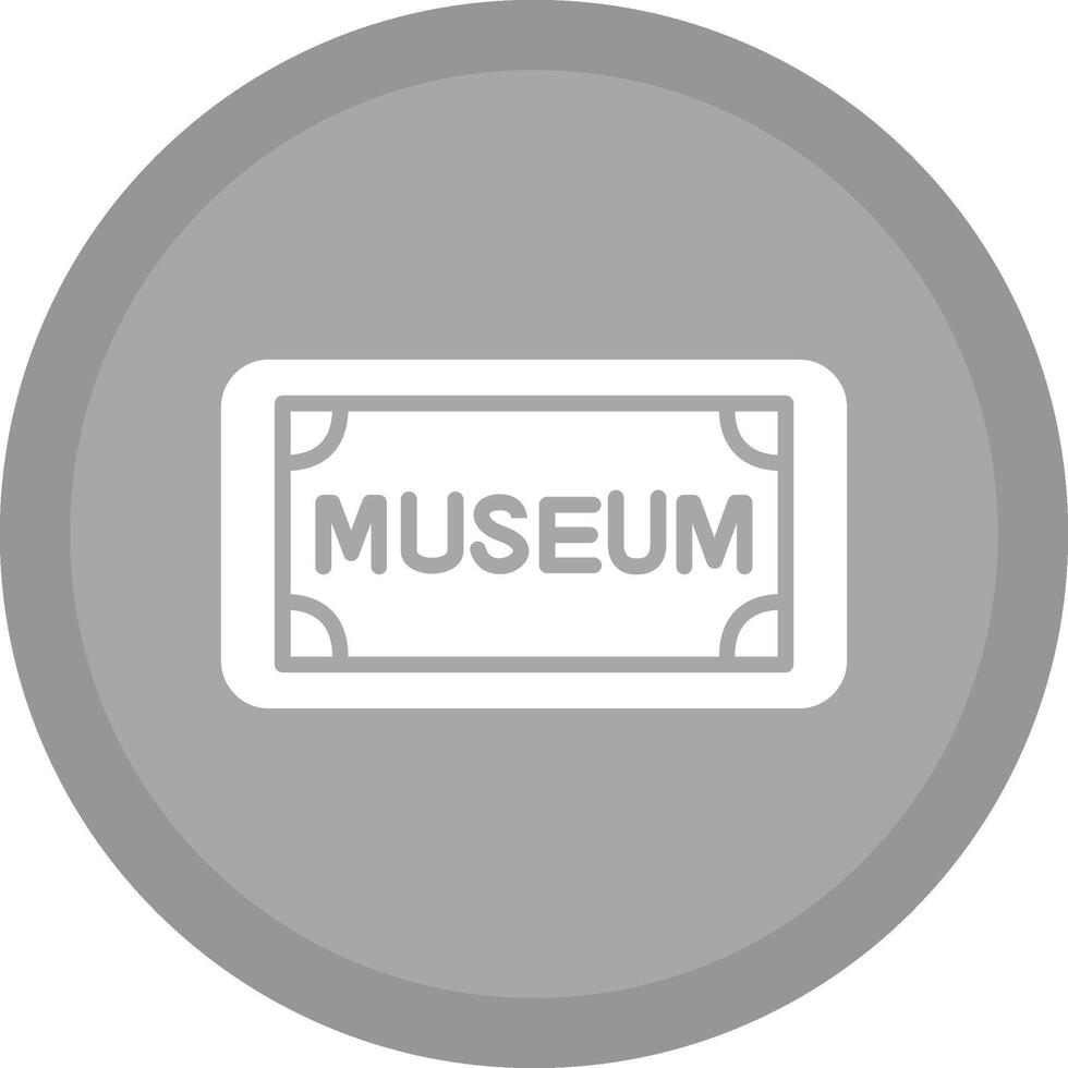 Museum Tag Vector Icon