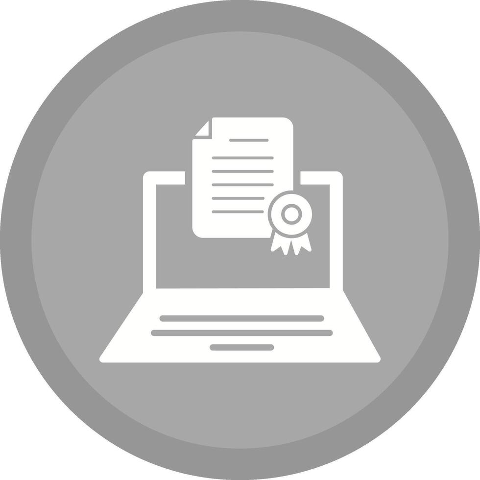 Online Graduation Vector Icon