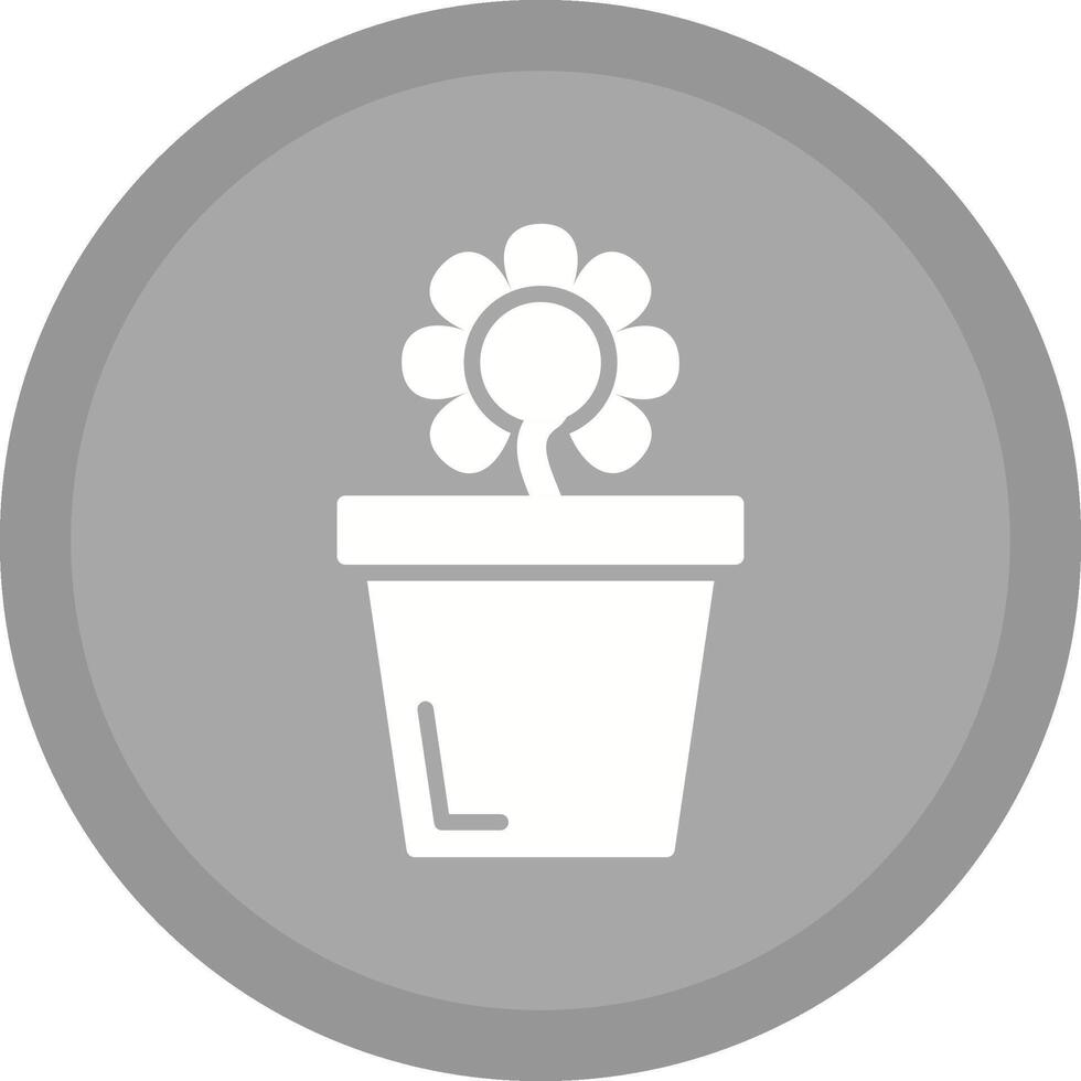 Flower Pot Vector Icon