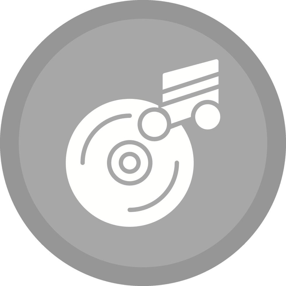 icono de vector de cd de música