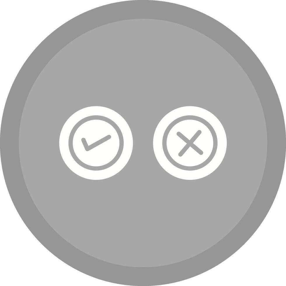 Yes No Option Vector Icon