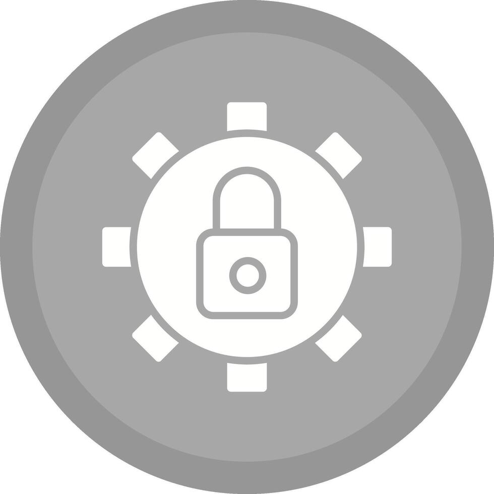 icono de vector de configuración de seguridad