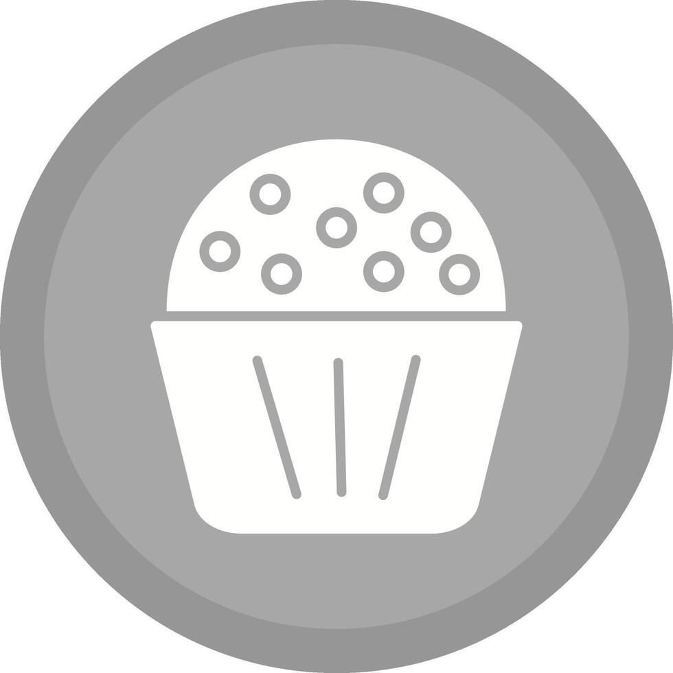 icono de vector de muffin de chocolate