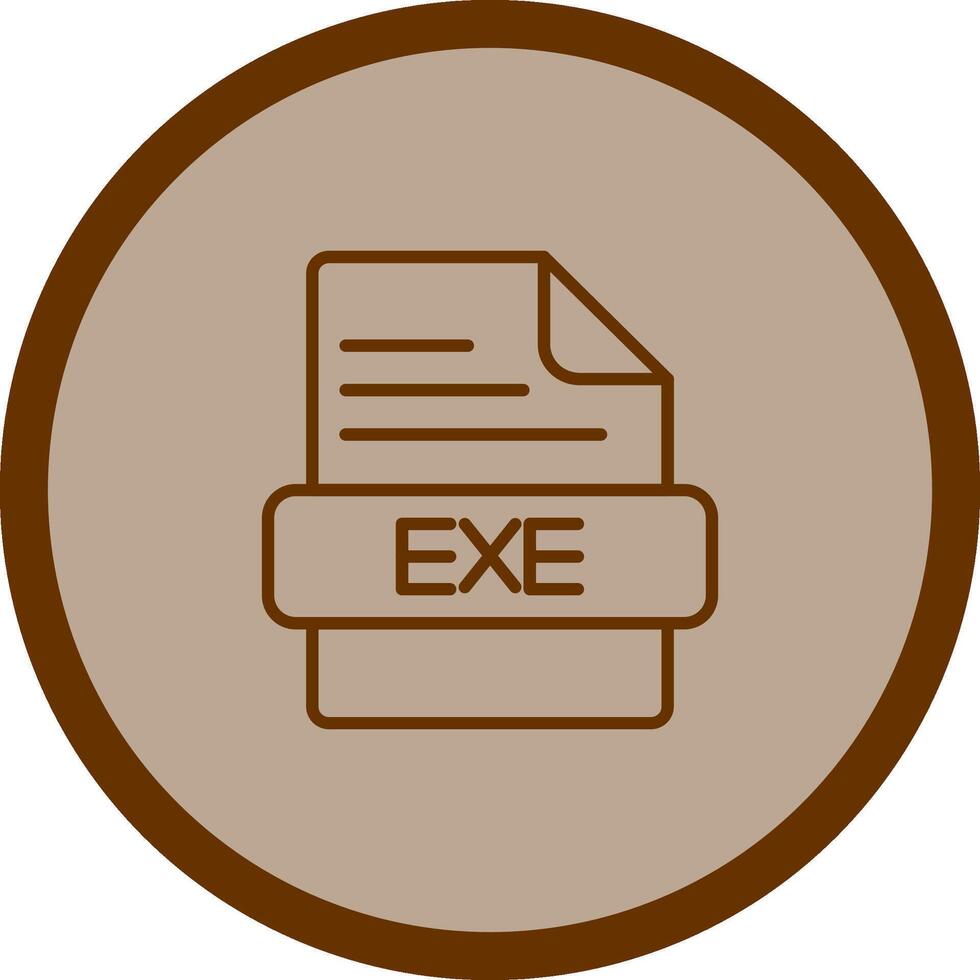 icono de vector exe