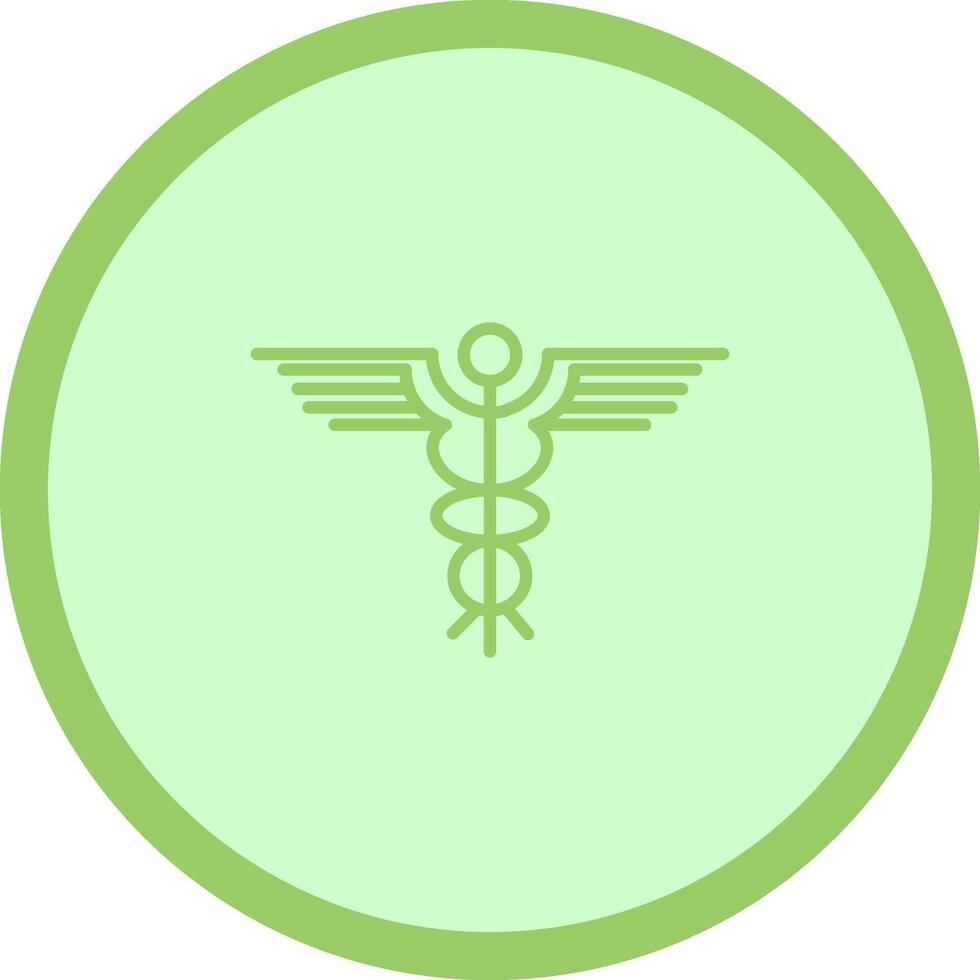 icono de vector de caduceo