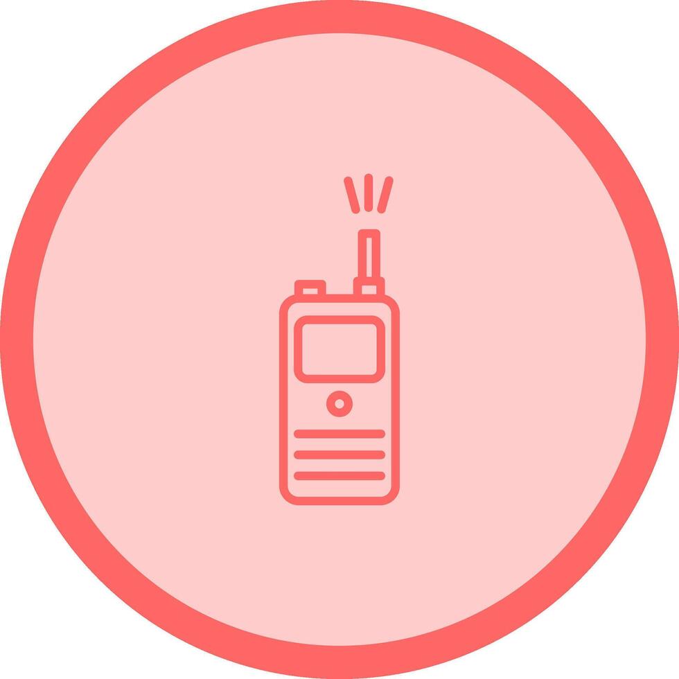 icono de vector de walkie-talkie