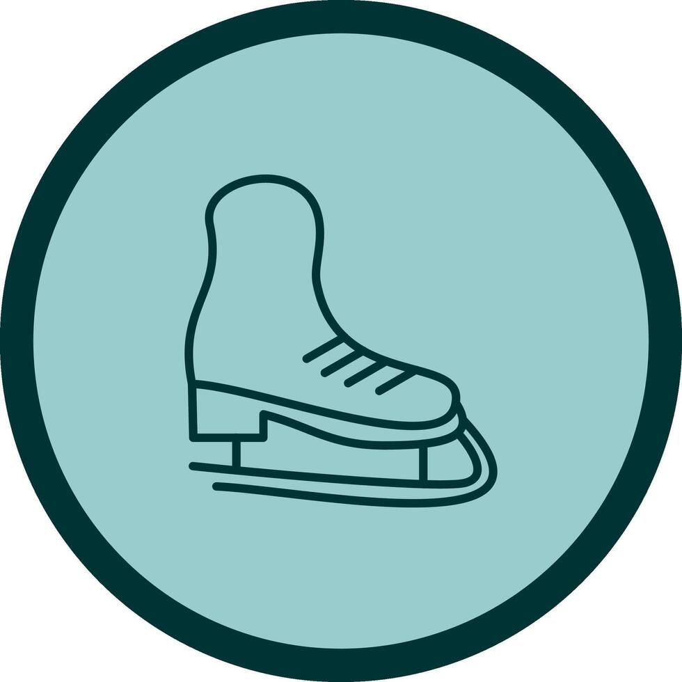 patines, vector, icono vector