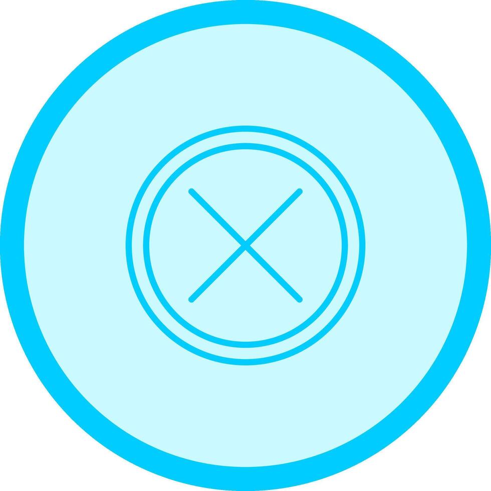 Do Not Cross Vector Icon