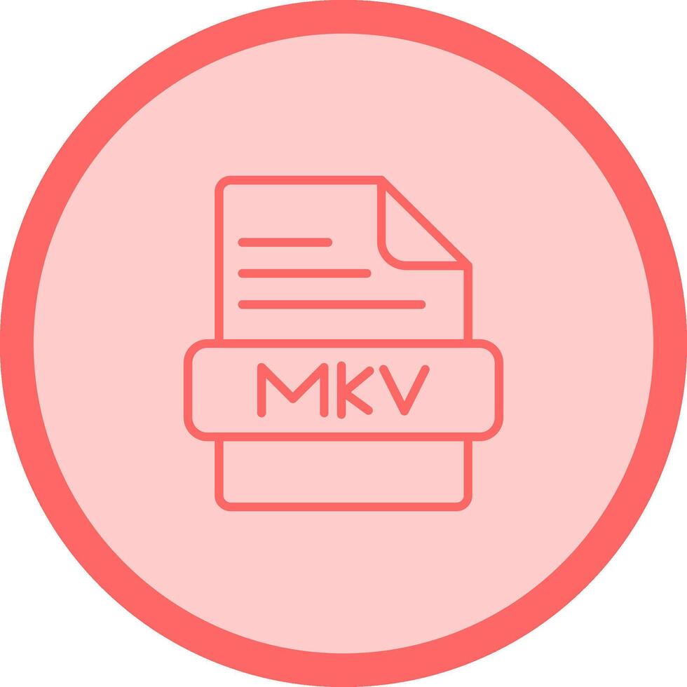 icono de vector mkv