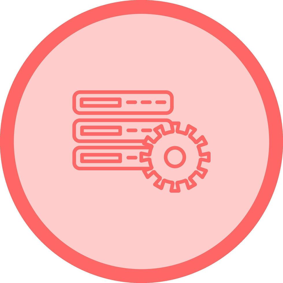 Database Setting Vector Icon