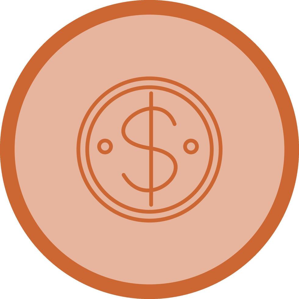 Dollar Coin Vector Icon