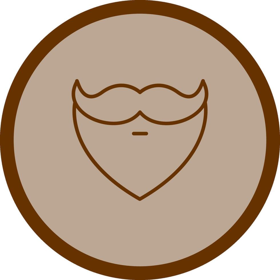 Beard and Moustache I Vector Icon