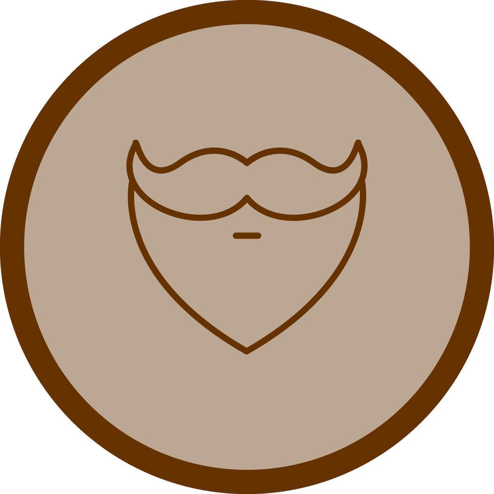 Beard and Moustache I Vector Icon