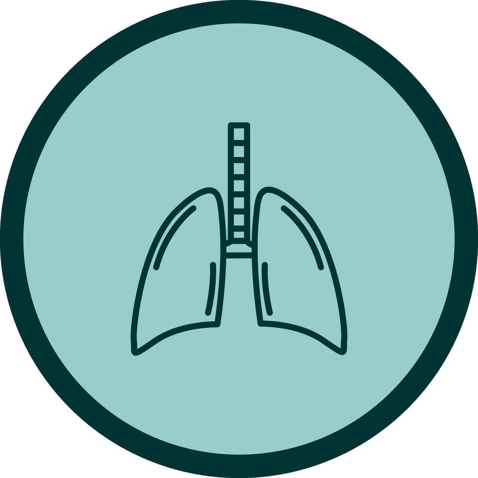 icono de vector de pulmones