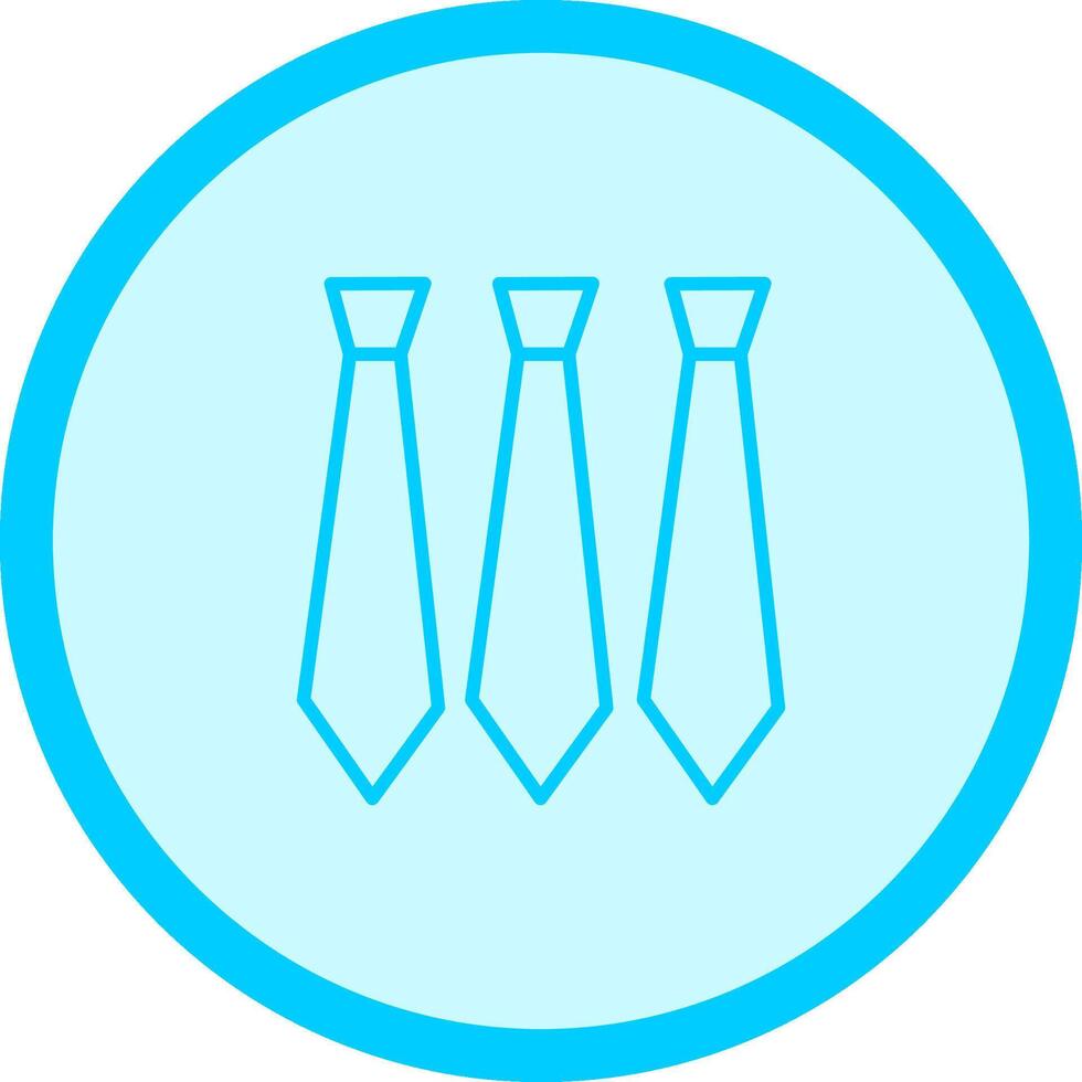 Three Ties Vector Icon