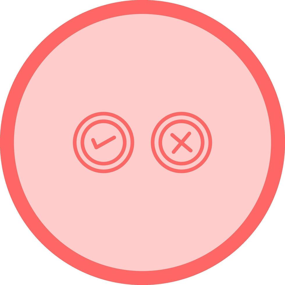 Yes No Option Vector Icon
