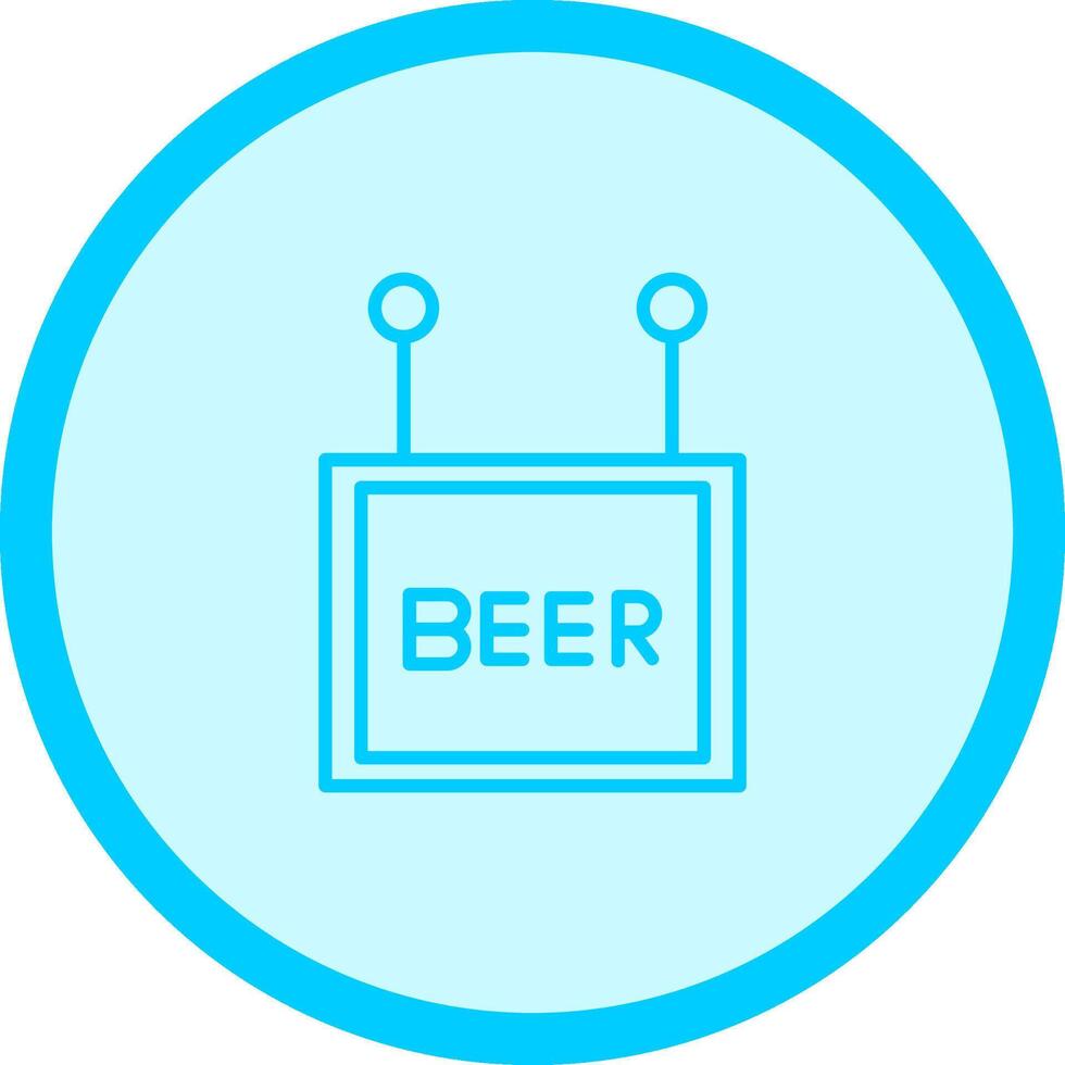 icono de vector de signo de cerveza