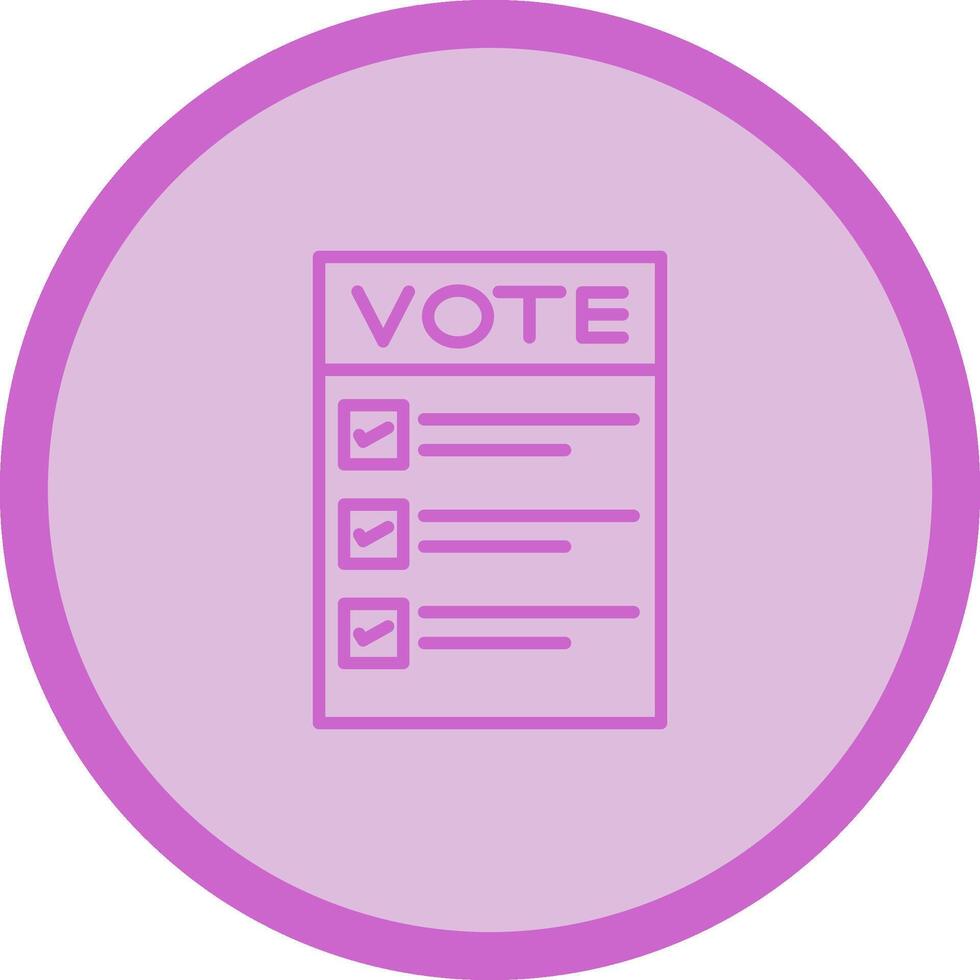 Ballot Paper Vector Icon