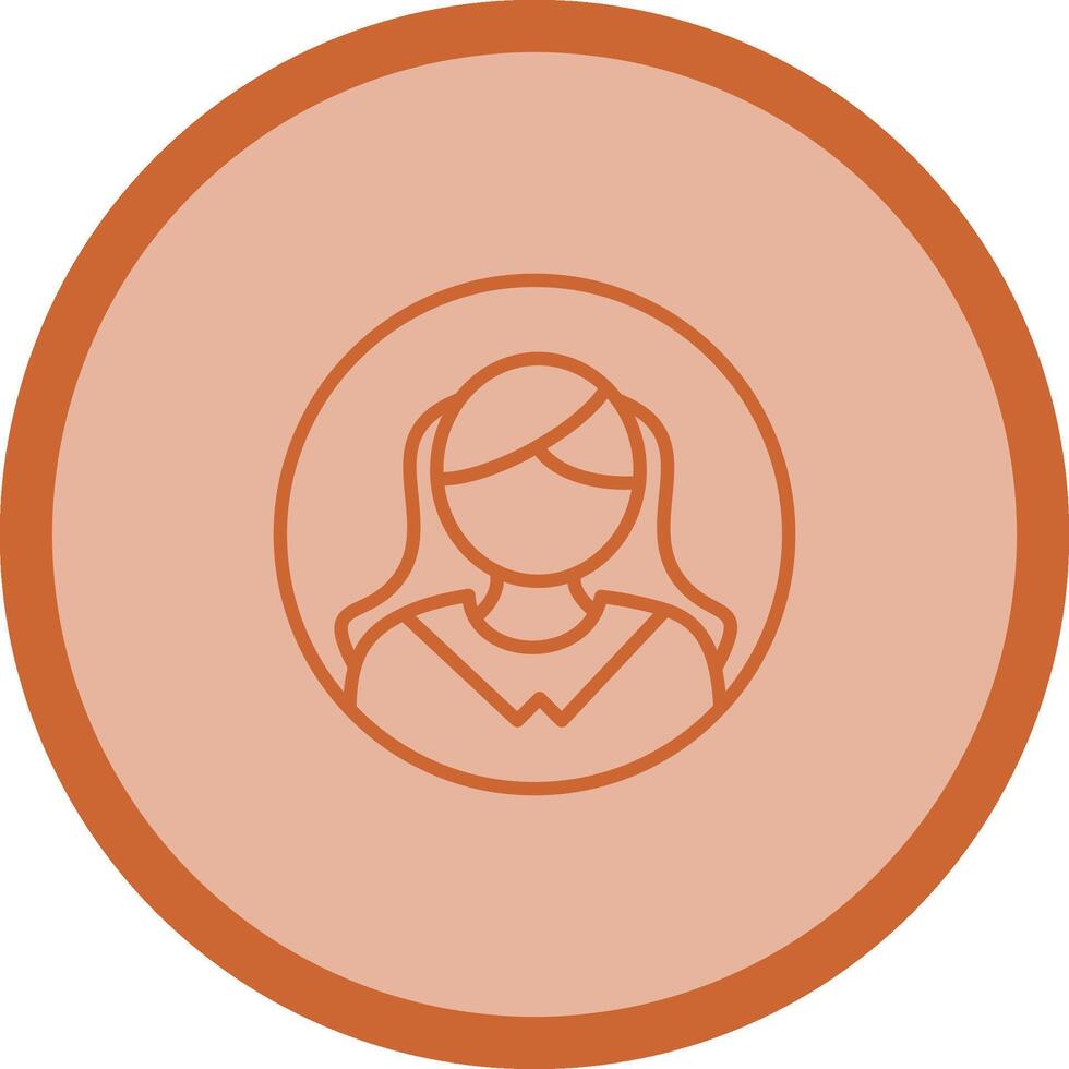 Female Profile Vector Icon