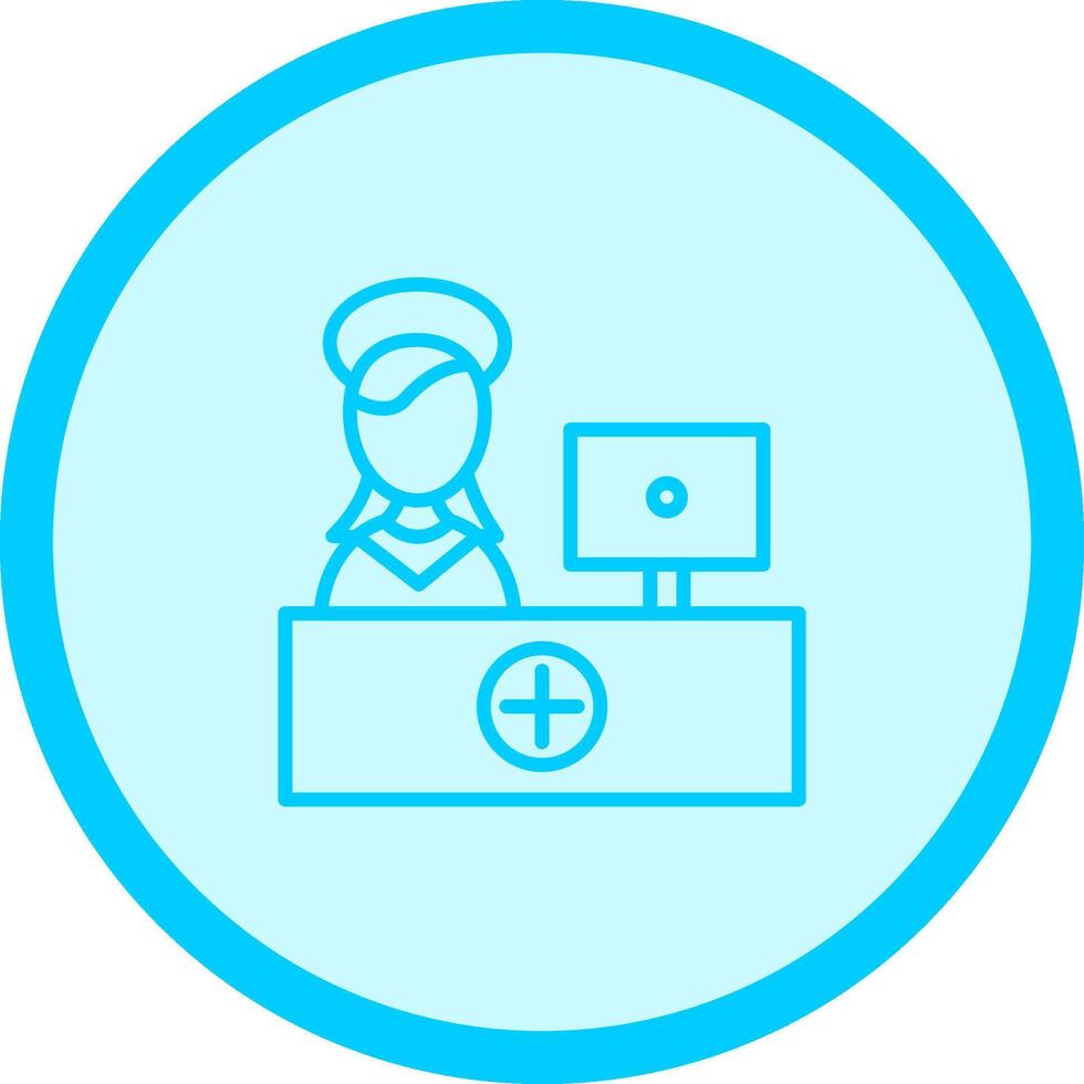 Hospital Reception Vector Icon