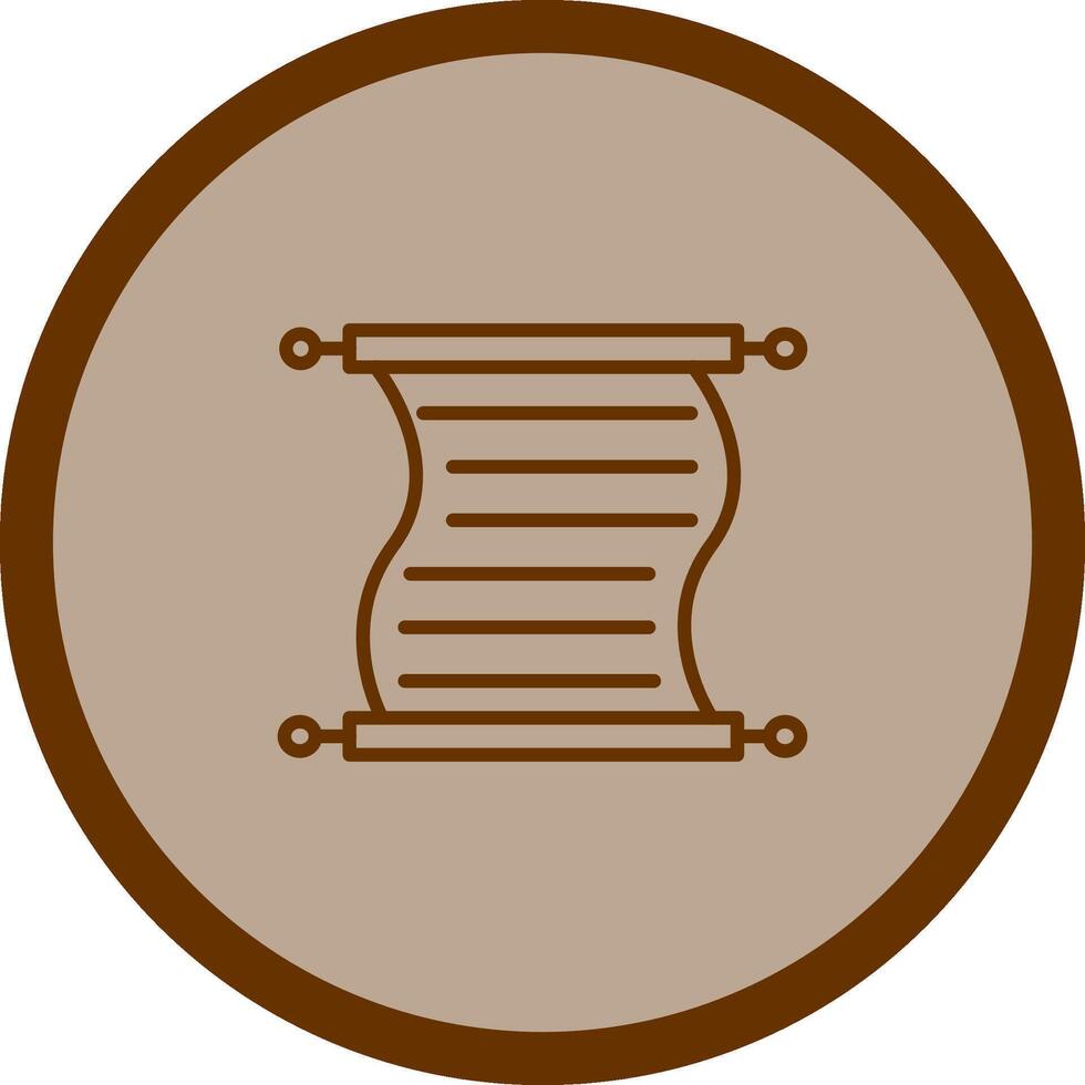 Scroll of Paper Vector Icon