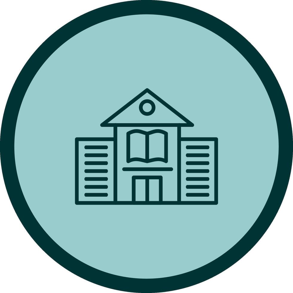 Library Building Vector Icon