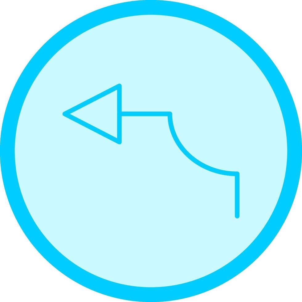 Arrow Pointing Left Vector Icon