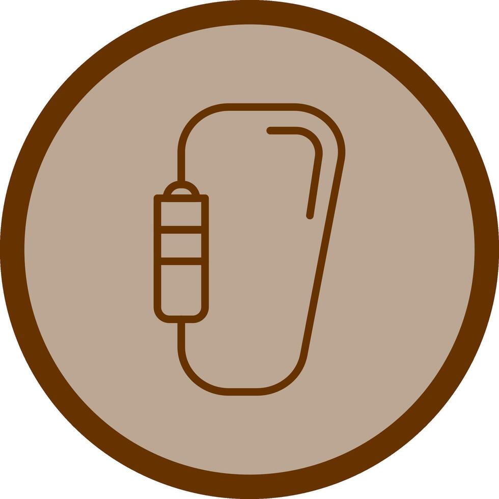 Carabiner Vector Icon