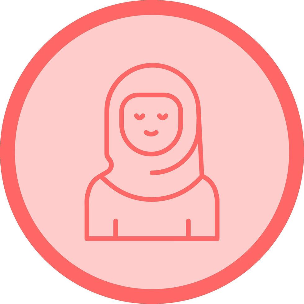 Islamic Woman Vector Icon