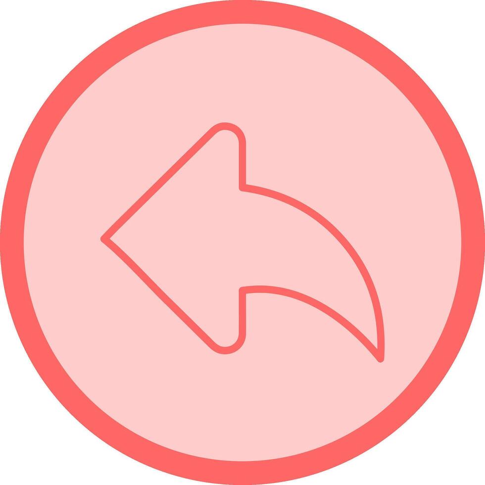 Left Back Arrow Vector Icon