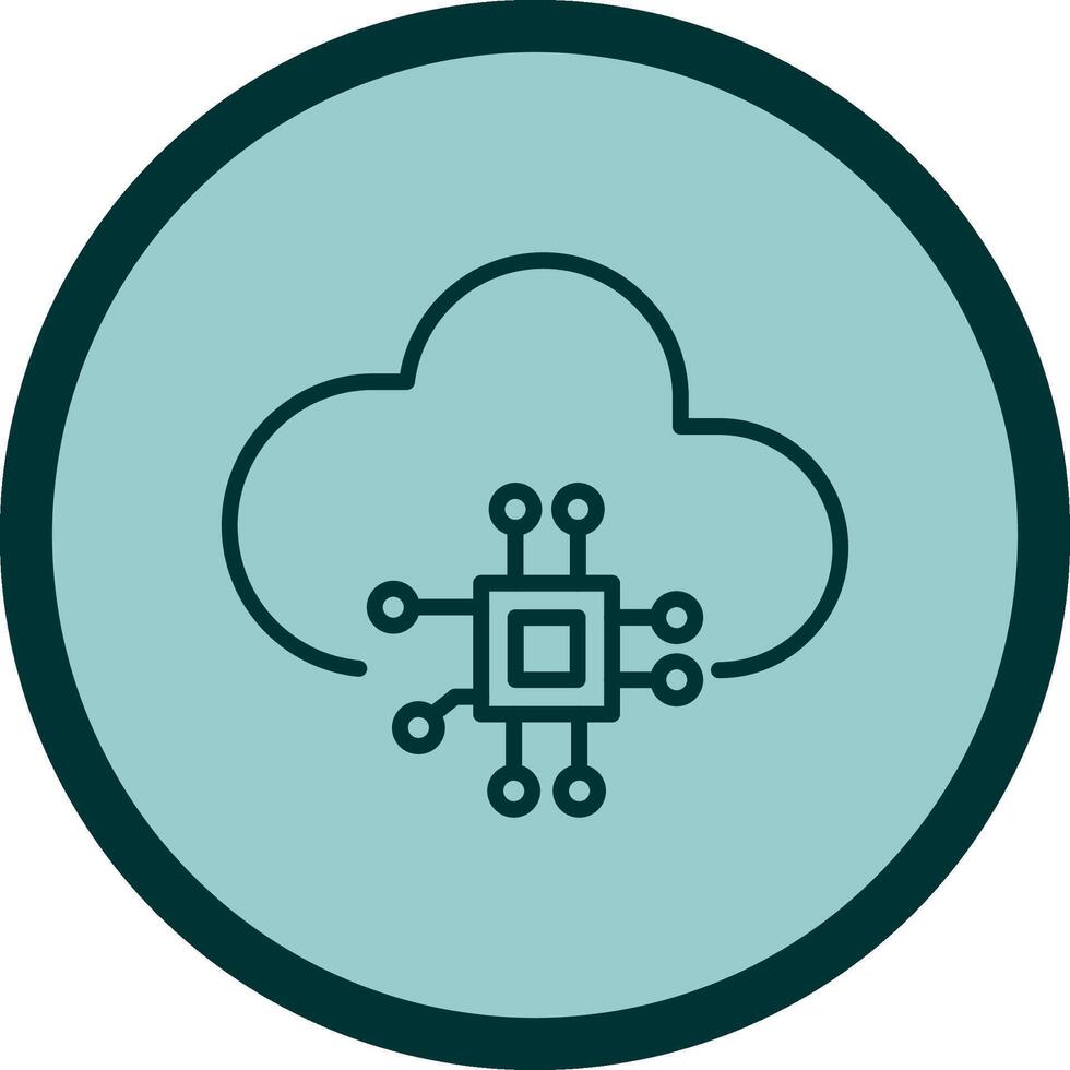 Cloud Computing Vector Icon