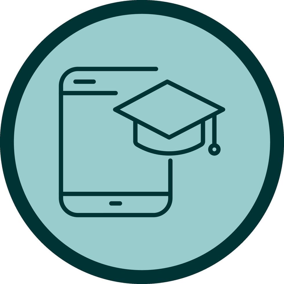 Digital Learning Vector Icon