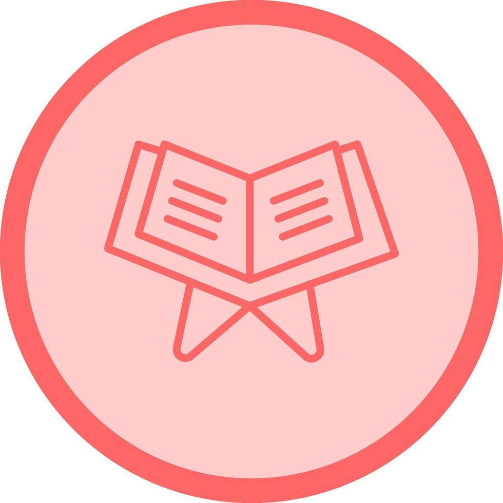 Reading Holy Book Vector Icon