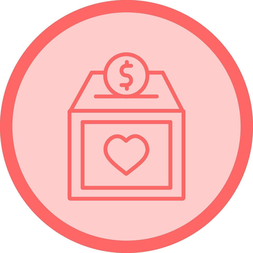 Charity Box Vector Icon