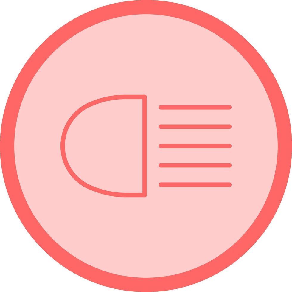 Headlight Vector Icon