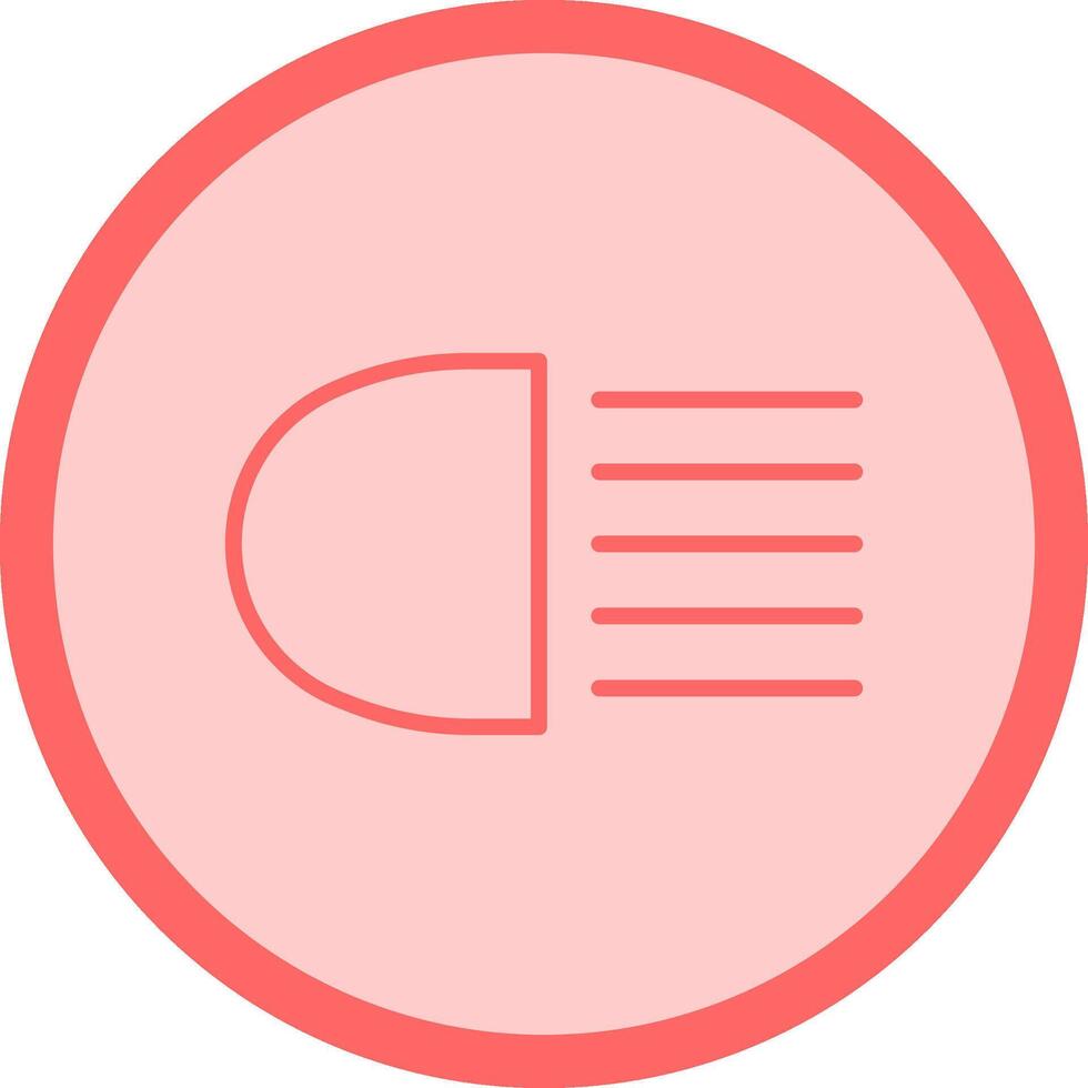 Headlight Vector Icon