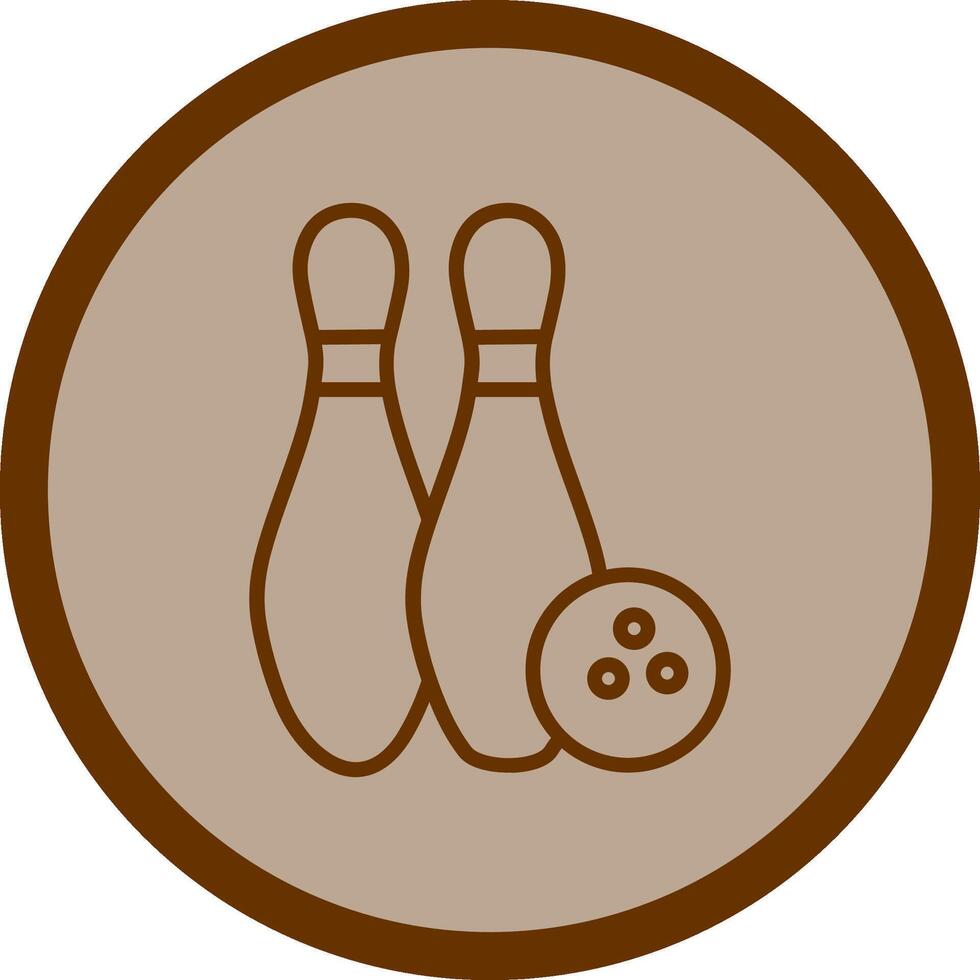 icono de vector de bolos