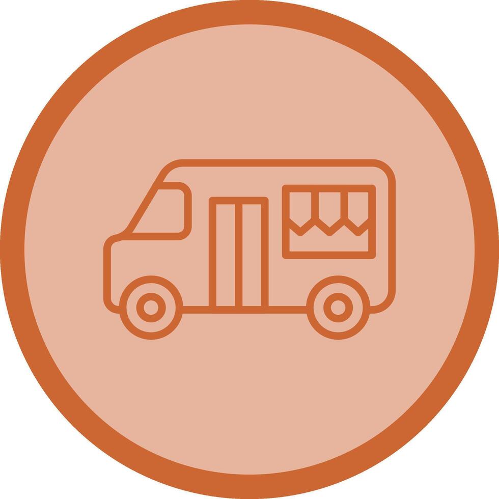 Fast Food Truck Vector Icon