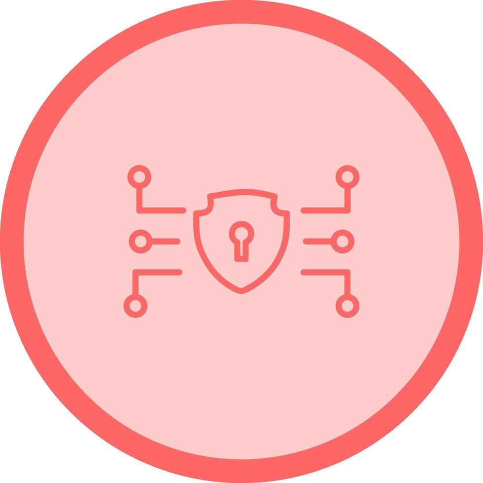 icono de vector de seguridad de datos