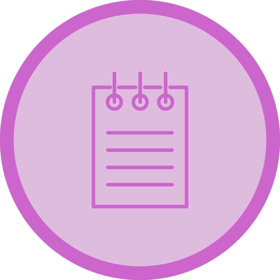 Notepad Vector Icon