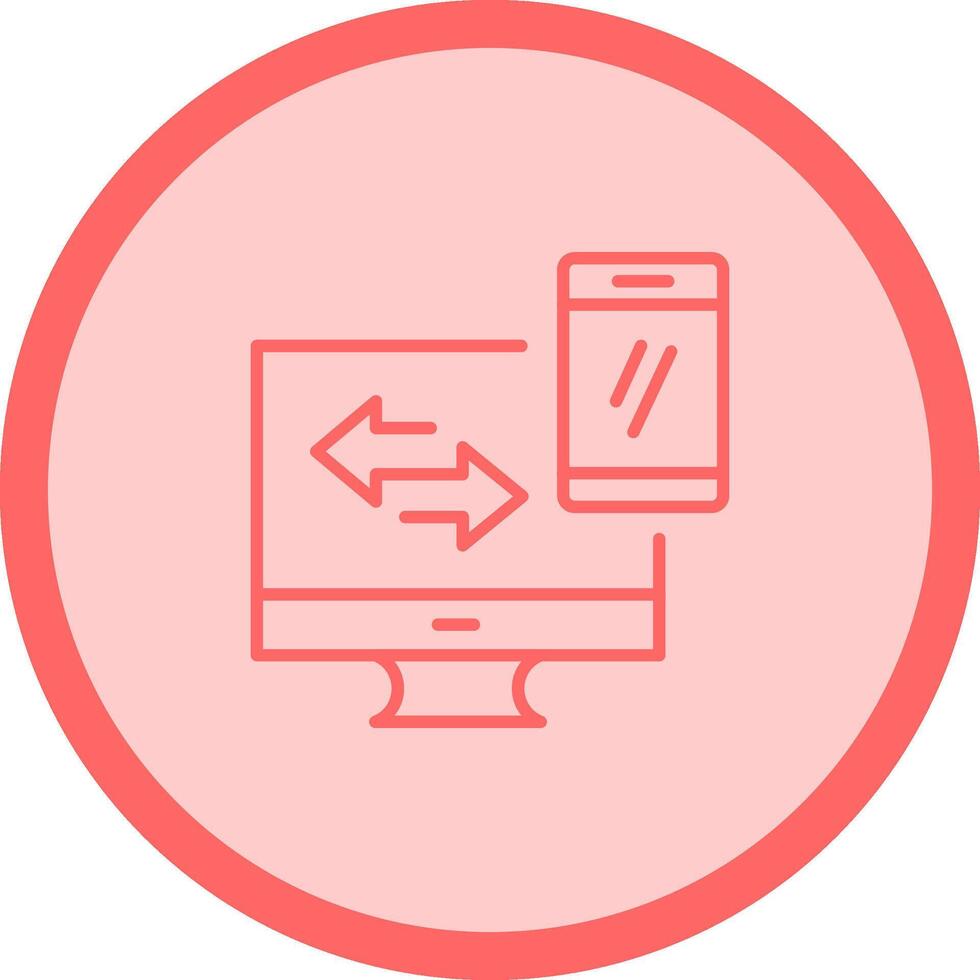 Data Synchronization Vector Icon